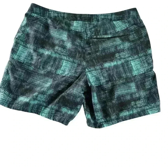 MARC ANTHONY MENS SWIM Trunks SHORTS  SIZE 36 Turquoise Blue Black - Picture 11 of 13